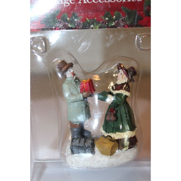 Home for the Holidays - Victorian Man & Woman Exchanging Gifts - Picture 2 of 2